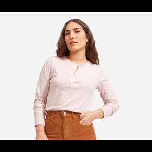 Everlane Recotton Henley - LS - Small